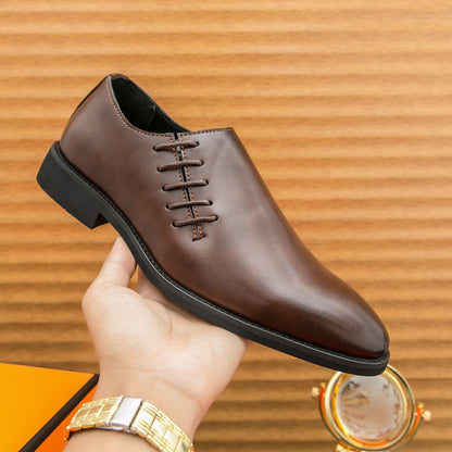 Verdancer Men's Slip-On Dress Shoes, Polished Leather,