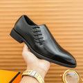 Verdancer Men's Slip-On Dress Shoes, Polished Leather,