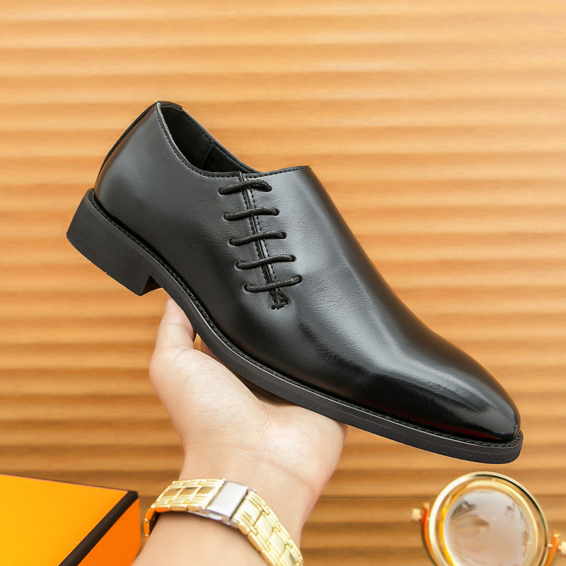 Verdancer Men's Slip-On Dress Shoes, Polished Leather,
