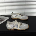 Women’s Mary Jane Style Training Shoes Cross Strap Flat Casual Sneakers
