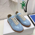 Men’s Classic German Army Trainer Shoes Leather & Suede Low Top Retro Casual Sneakers