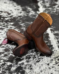 Original Deerskin  Zipper Cowboy Boots