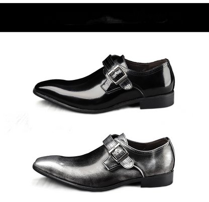 Business Square Toe Leather Shoes
