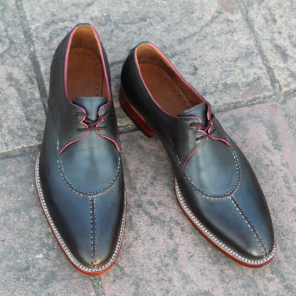 Gray Oxford Dress Lace up Shoes