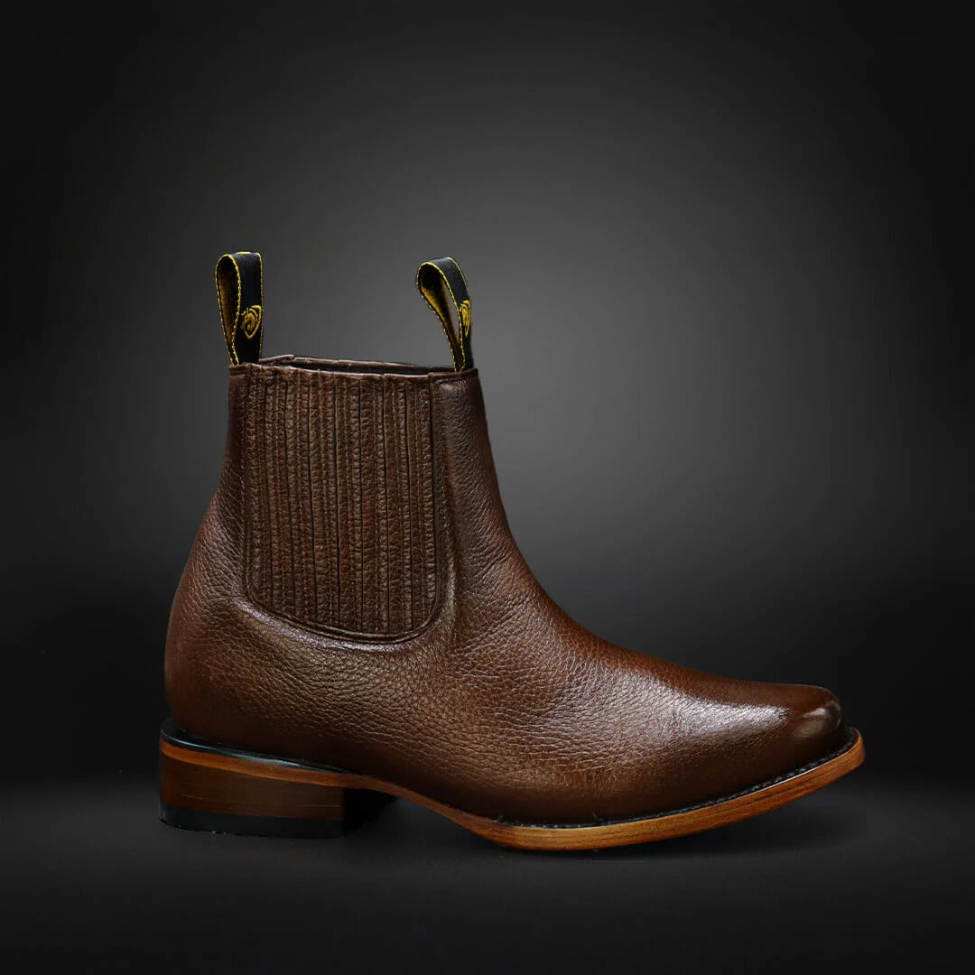 Men's Brown Western Chelsea Boots