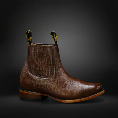 Men's Brown Western Chelsea Boots