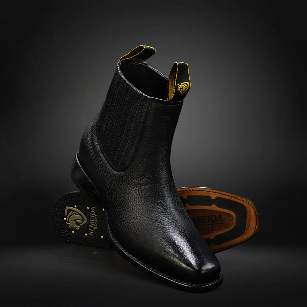 Men's Brown Western Chelsea Boots