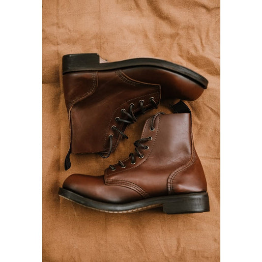 Men's Classic Leather Lace-Up Combat Army Boots