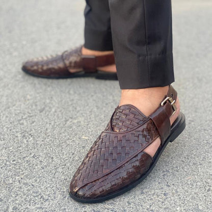 Knitted Peshawari Chappal S-0690