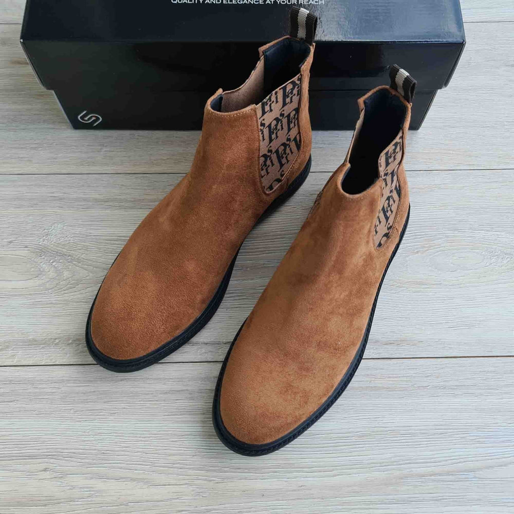 Paris Men's Genuine Suede Leather Boots