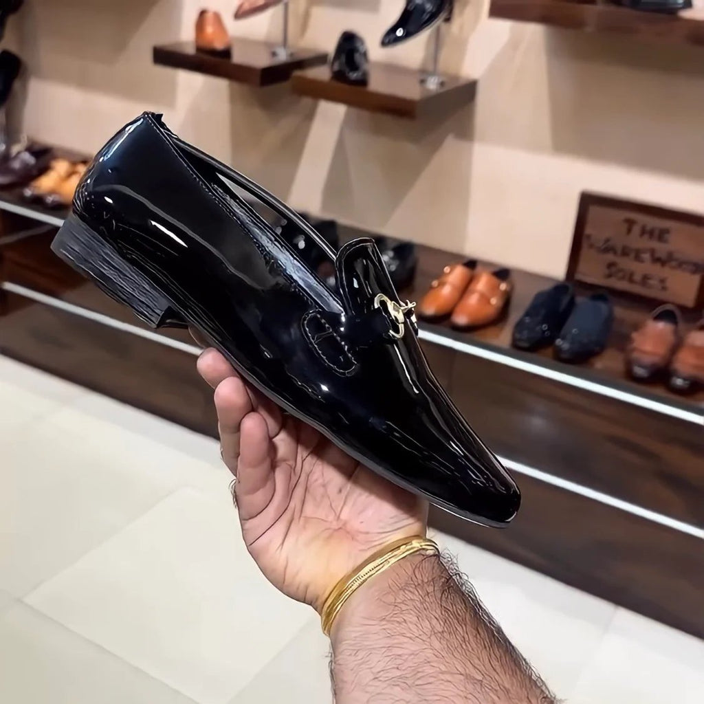Luxe Edition Patent Tux Moccasins