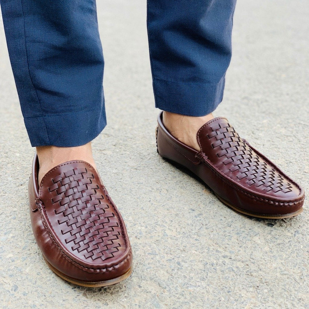 Handmade black loafer 0024