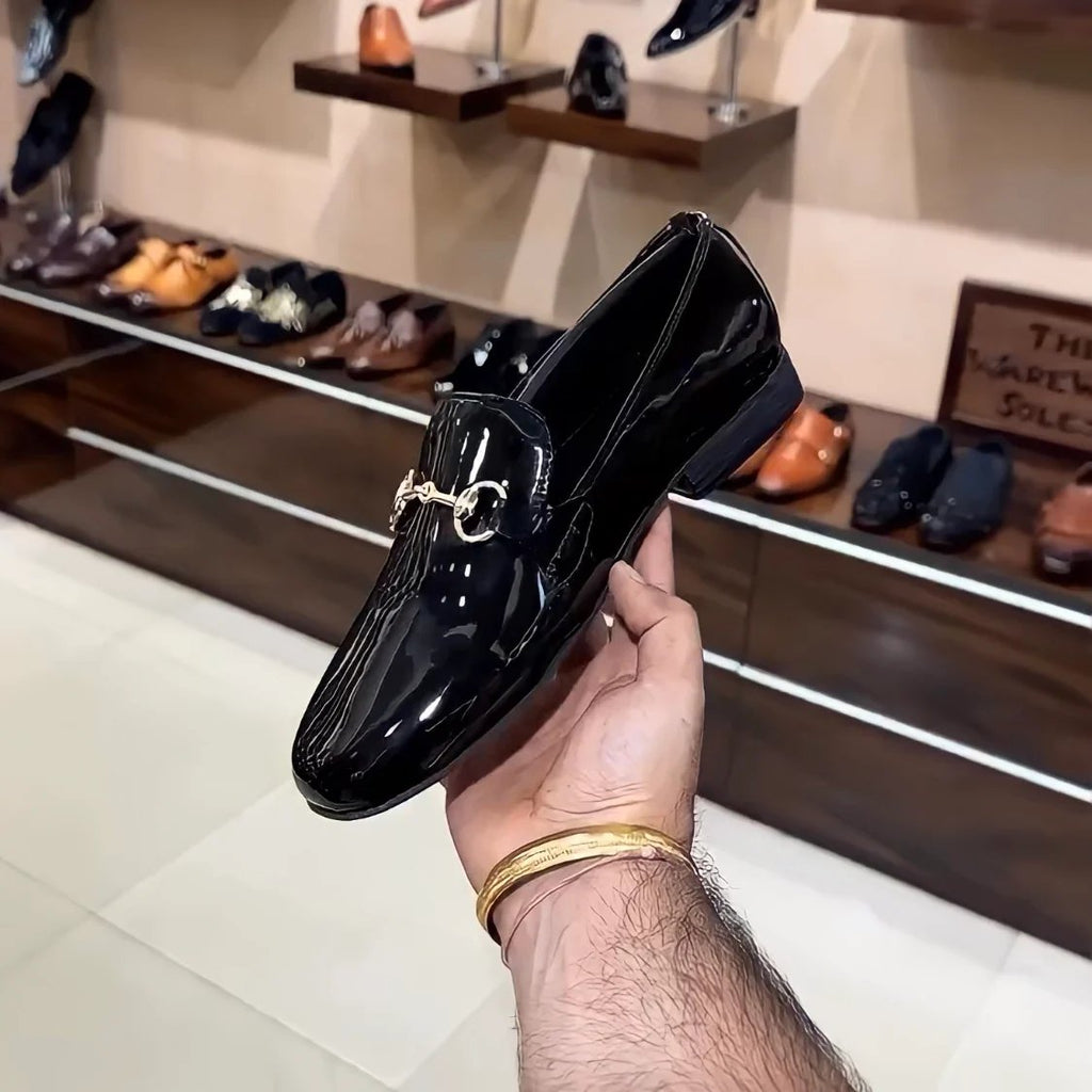 Luxe Edition Patent Tux Moccasins