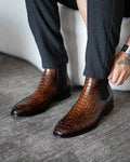 Italian Handmade Python Ankle Boots