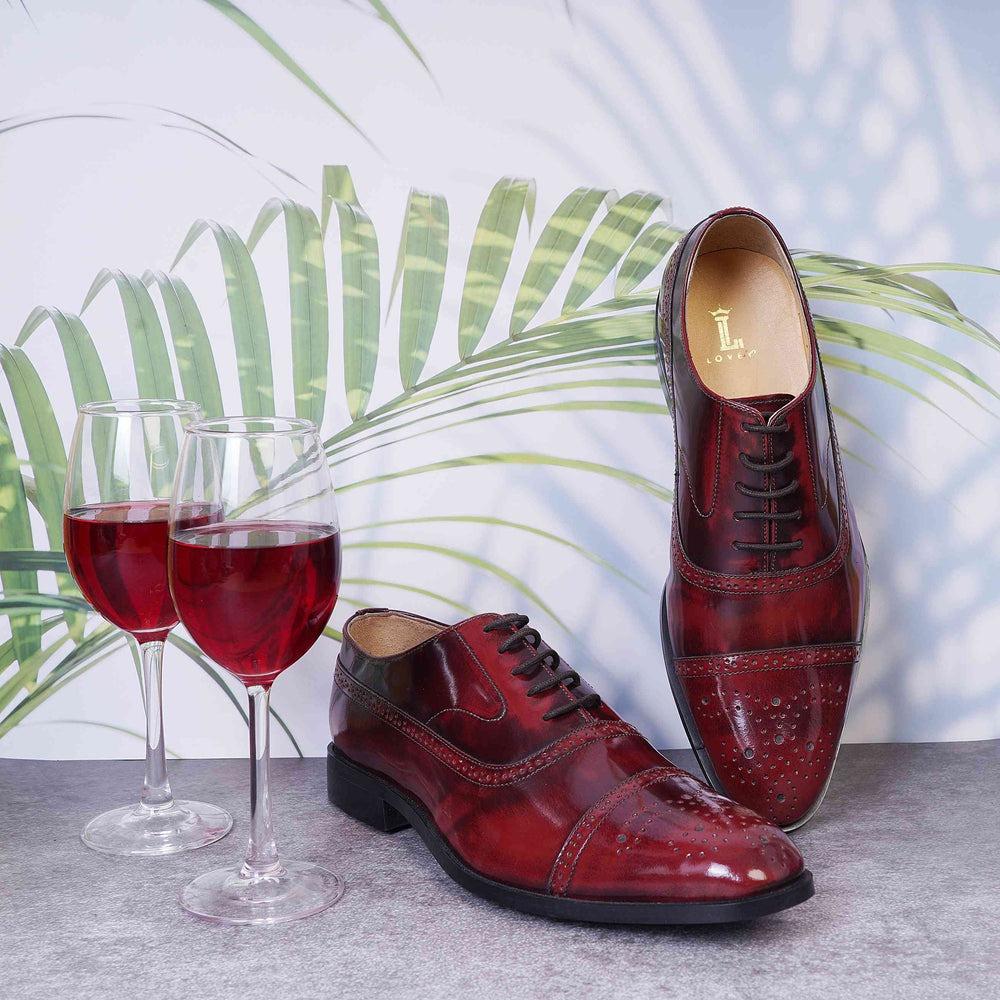 Luca Burgundy Brushoff
