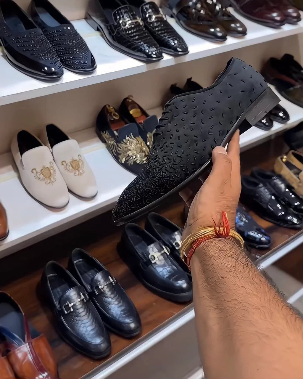 Italian Suede Whole-cut Oxfords