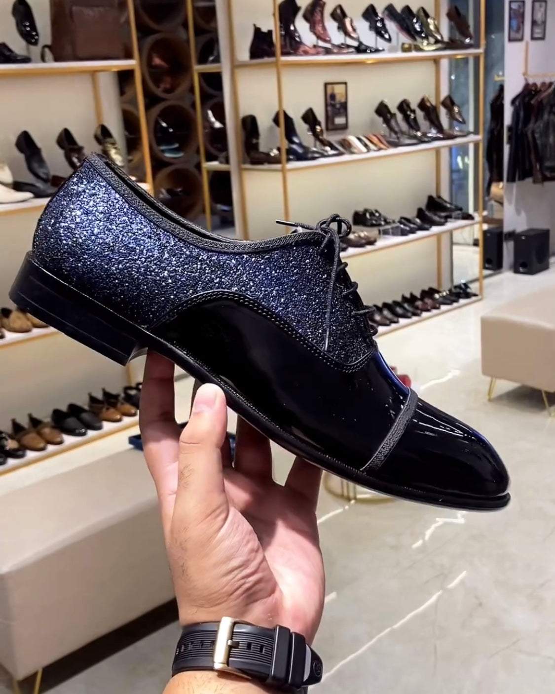 Luxe Tuxedo Cap Toe Oxfords