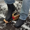 Python Snake Skin Trakas Ankle Boots