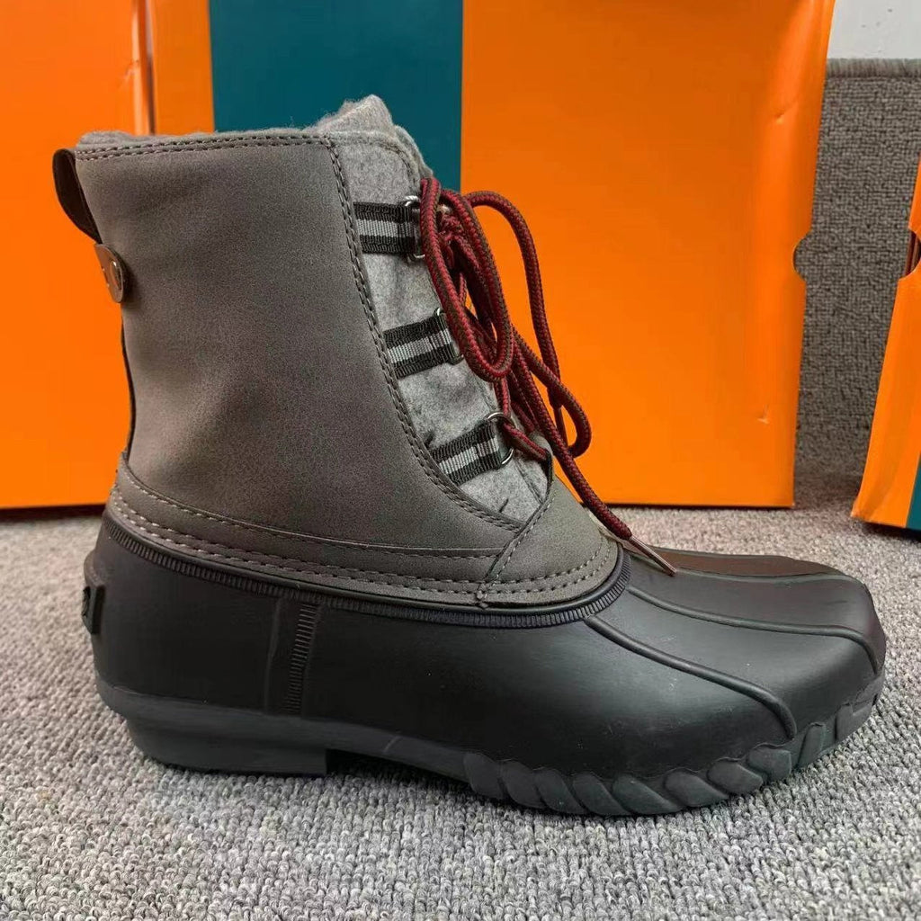 Outdoor Cold Anti-Slip Rain Padded Warm Mid-Calf Snow Boots-3