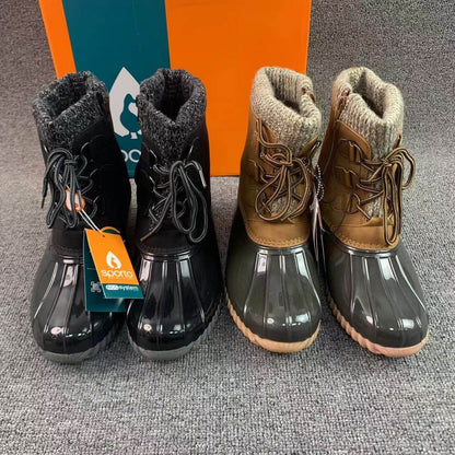 Outdoor Cold Anti-Slip Rain Padded Warm Mid-Calf Snow Boots