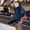 Cobra Scaled Zipper Boots