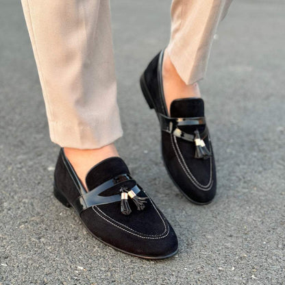 The Brocks Tussel Loafer- 2454 Black
