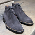 Ultimate Desert Boots - Gunmetal Suede leather