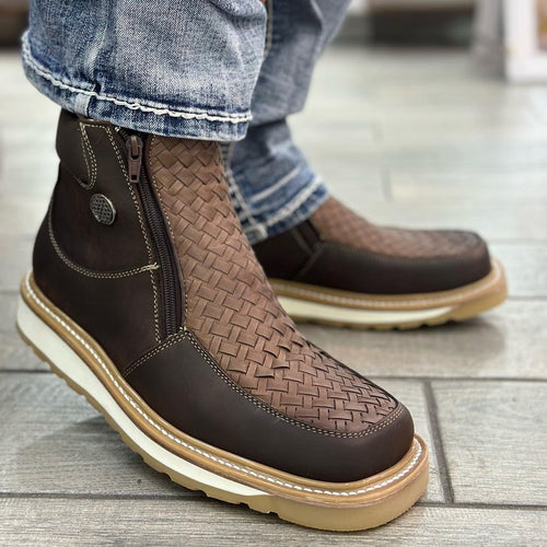 Chocolate Cowhide Boot