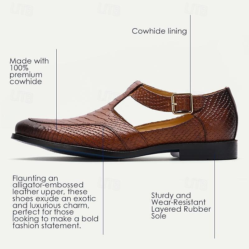 Men's genuine leather sandals