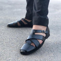 LE Pure Leather Handmade Cross Choco-311
