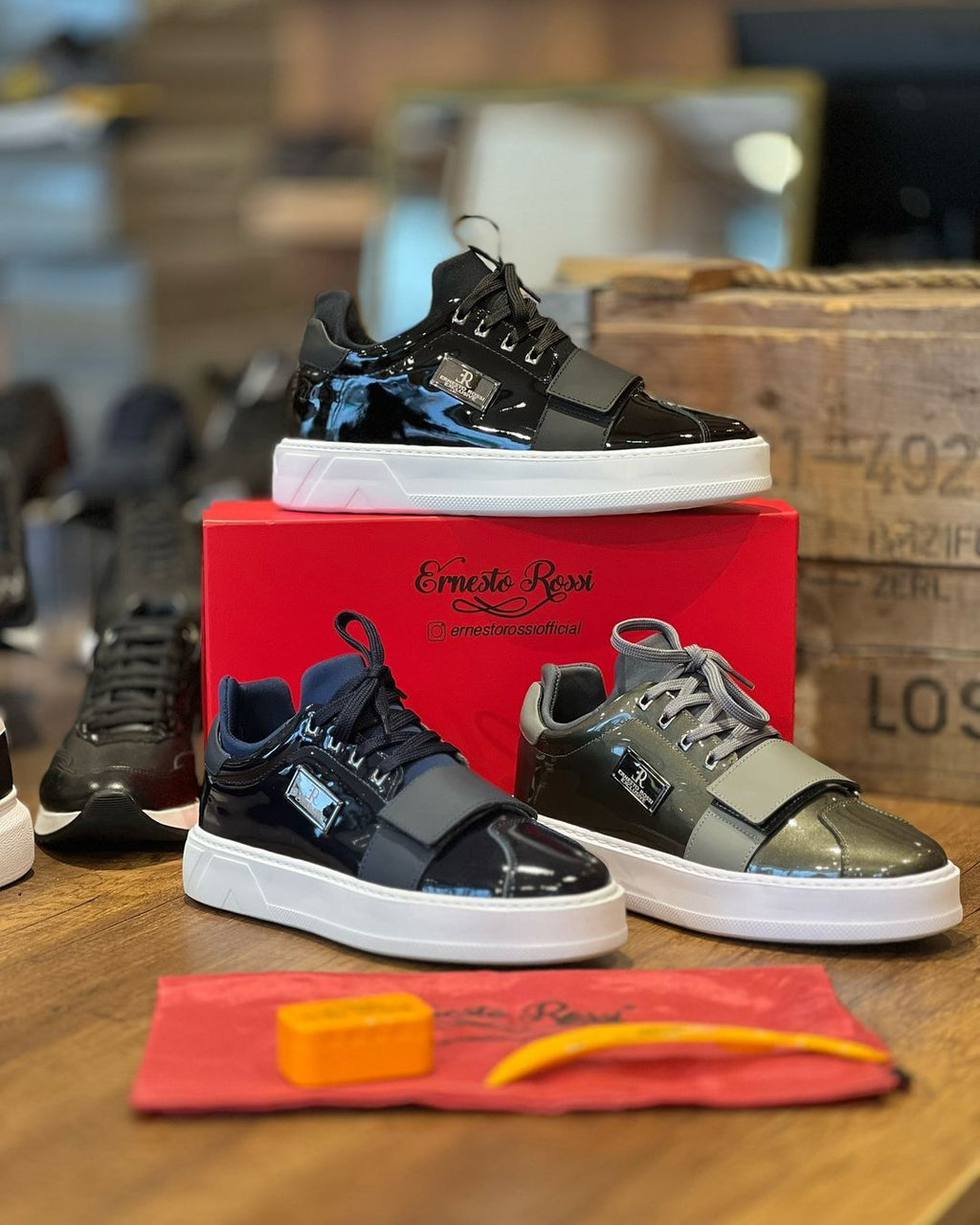 Genuine Leather Sneakers