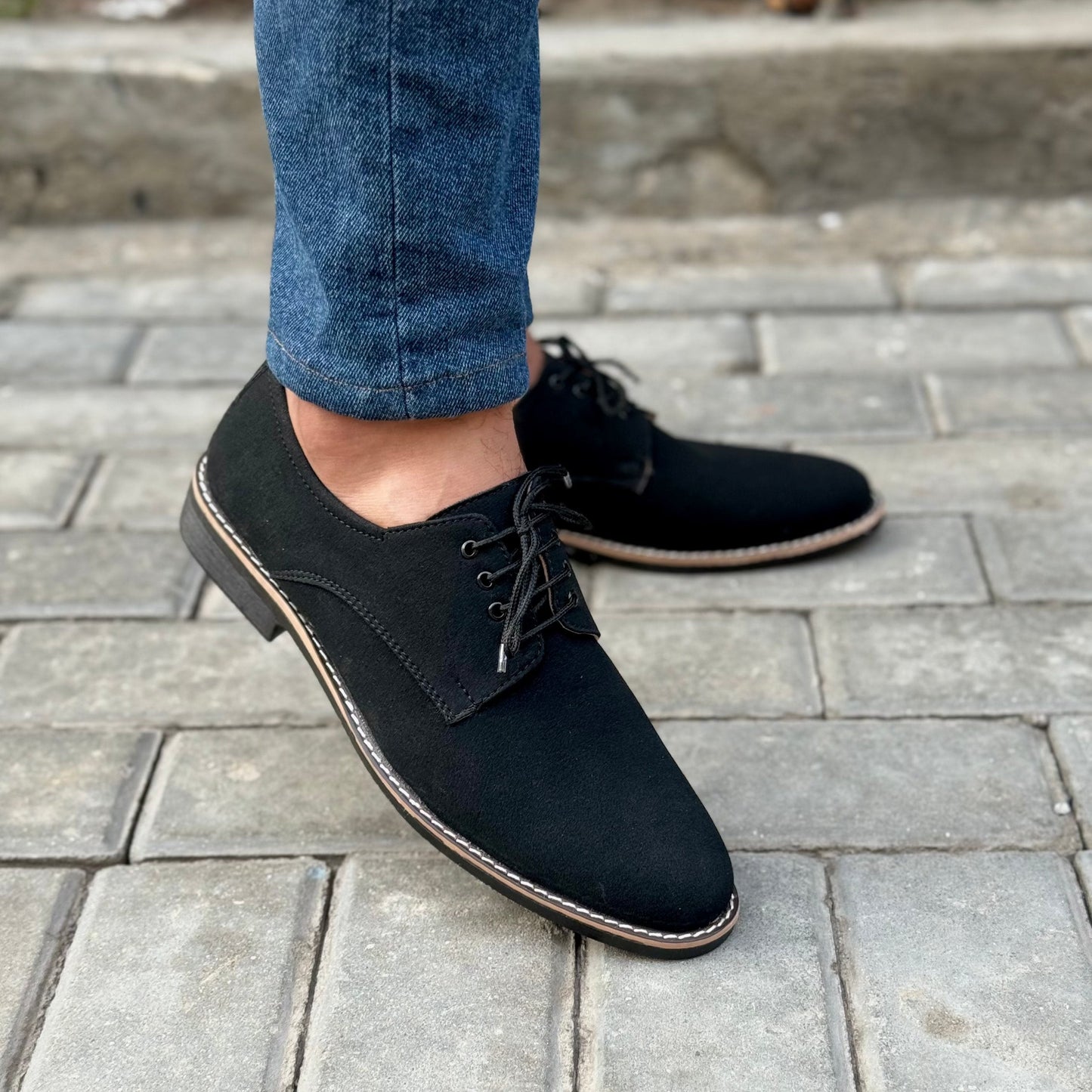 Handmade Sueded Lace Shoes