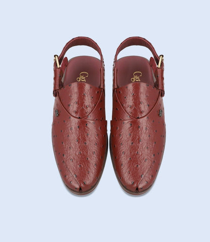 BURGNDY-Men Peshawari's Shoes