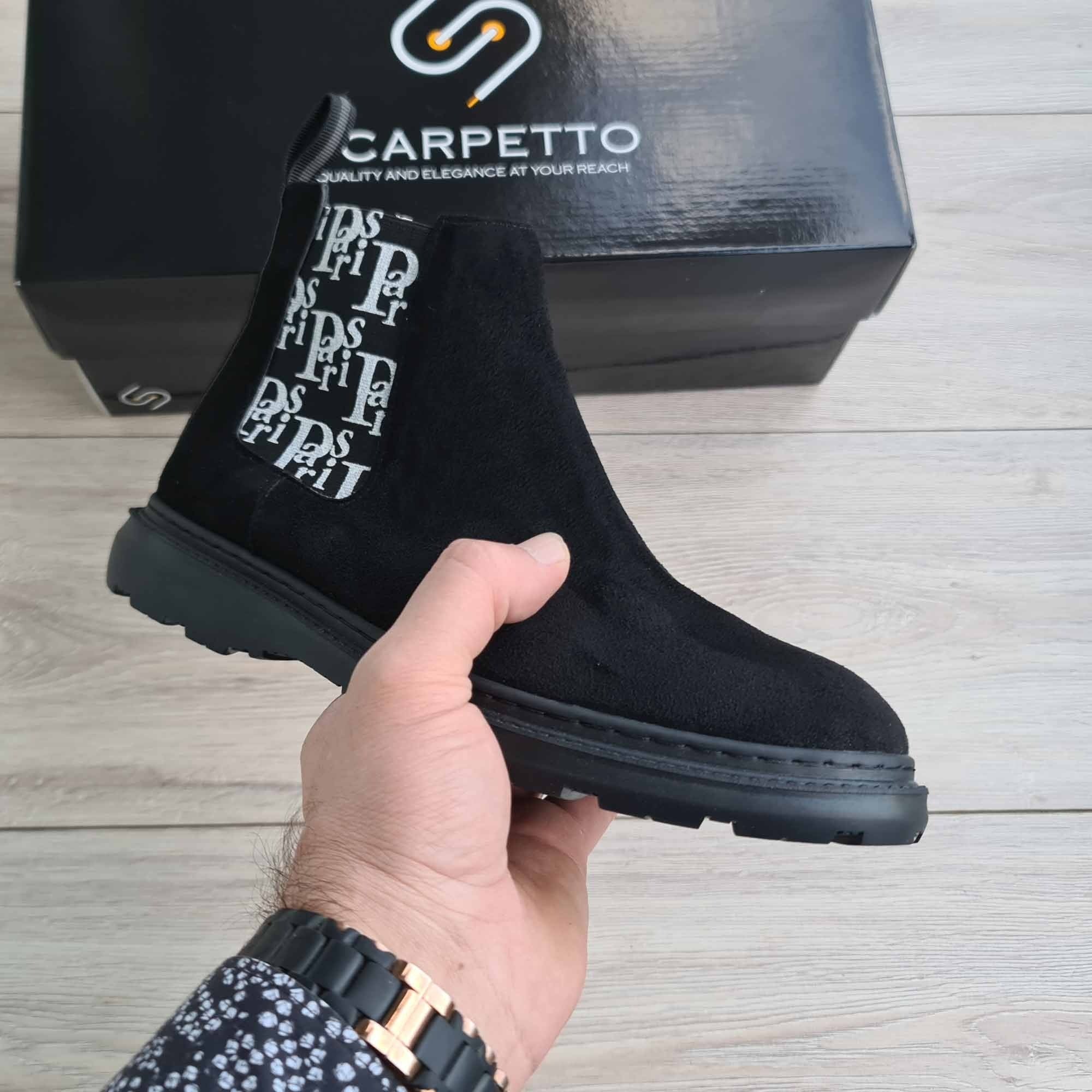 Paris Men's Genuine Suede Leather Boots