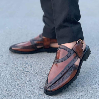 Pure Leather Handmade Glossy Mustard Nourozi S-0900