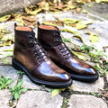 Antik Dark Brown patinated leather