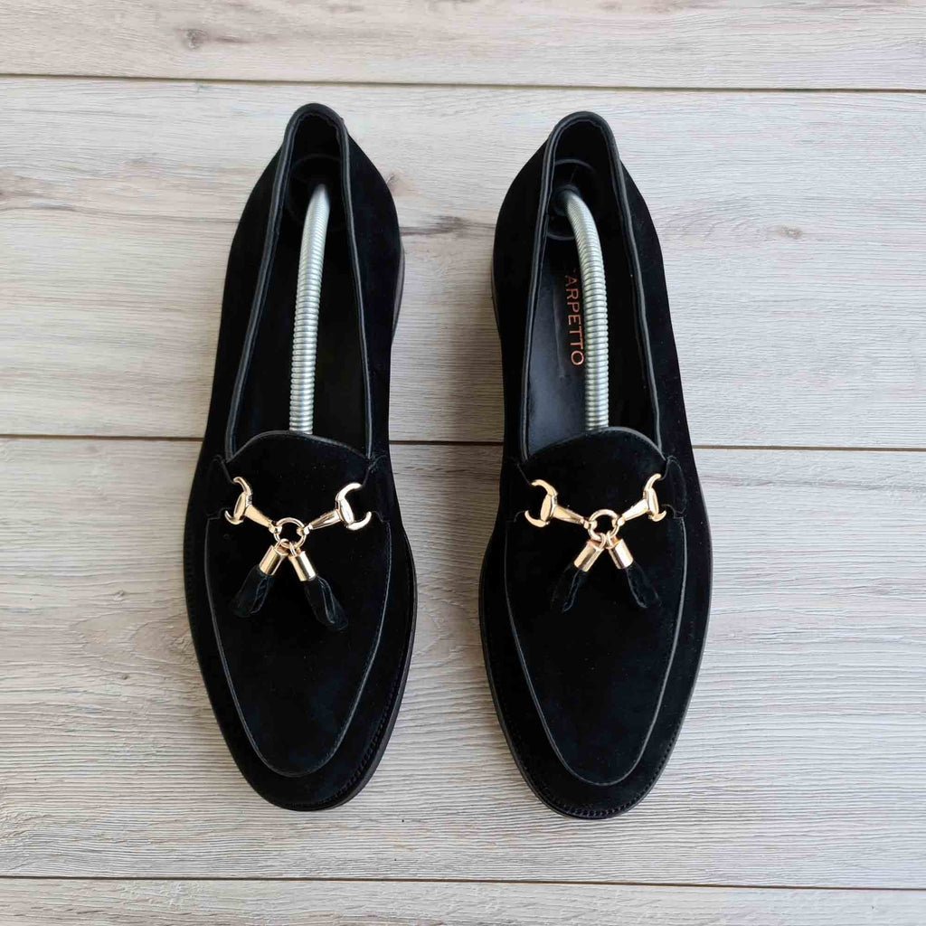 Men's Suede Leather Tassel Loafers