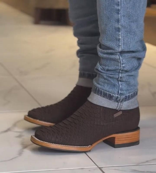 Classic Retro Python Cowboy Boots