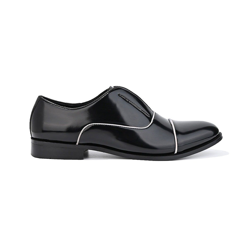 The Alternate Black Patent Slip-Ons