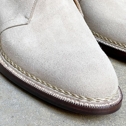 Ecru suede leather Boots