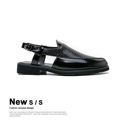 Breathable openwork business casual shoes