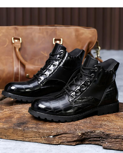 Fashion Men's Mid Boots Martin Boots