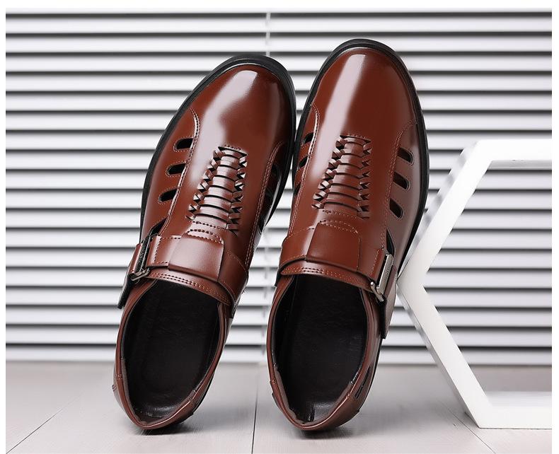 Casual Business Hollowed Out Leather Shoes