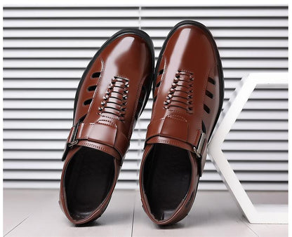 Casual Business Hollowed Out Leather Shoes