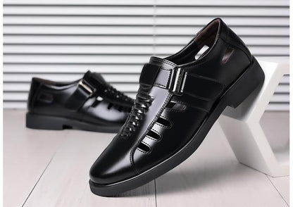 Casual Business Hollowed Out Leather Shoes
