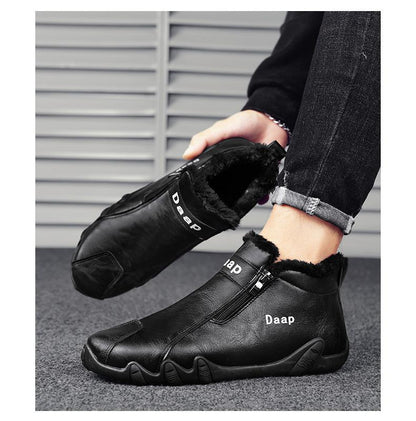 Men's Padded Leather Cowboy Boots