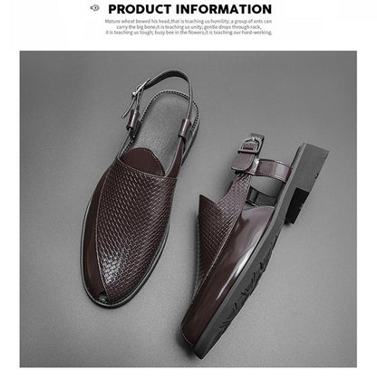 Breathable openwork business casual shoes