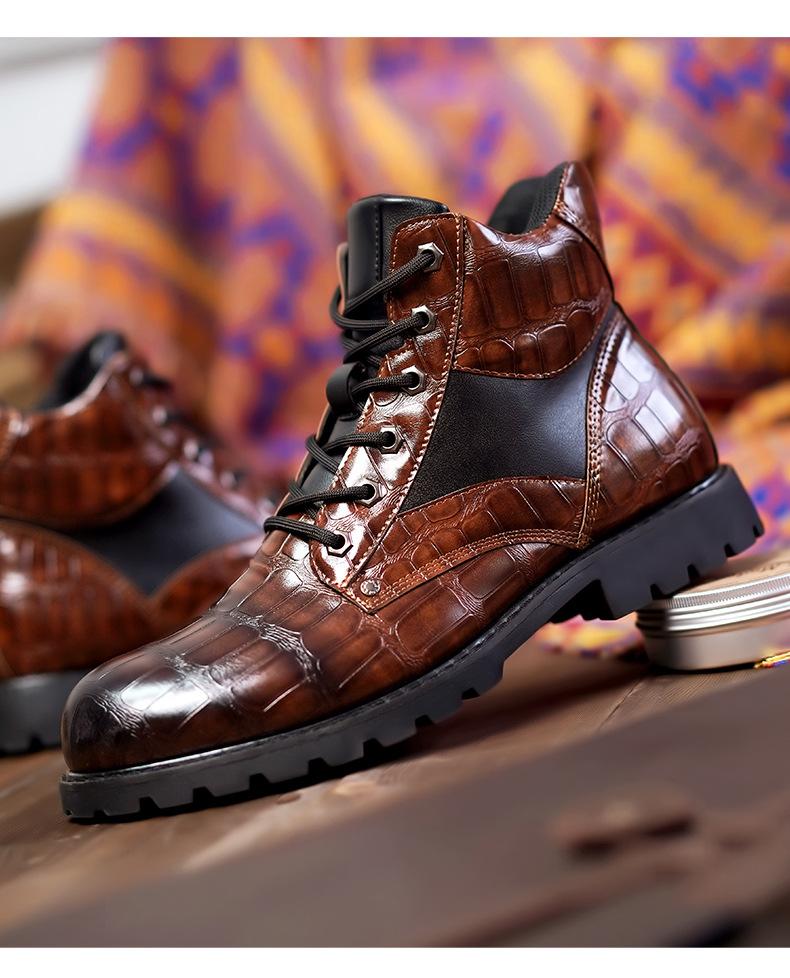Fashion Men's Mid Boots Martin Boots