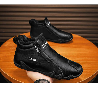 Men's Padded Leather Cowboy Boots
