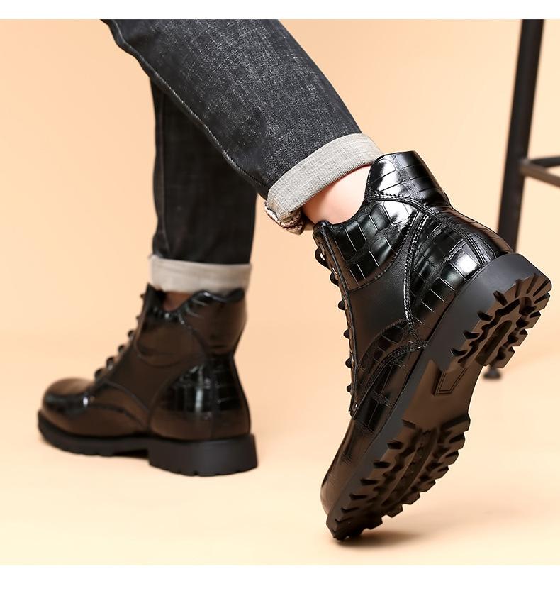 Fashion Men's Mid Boots Martin Boots